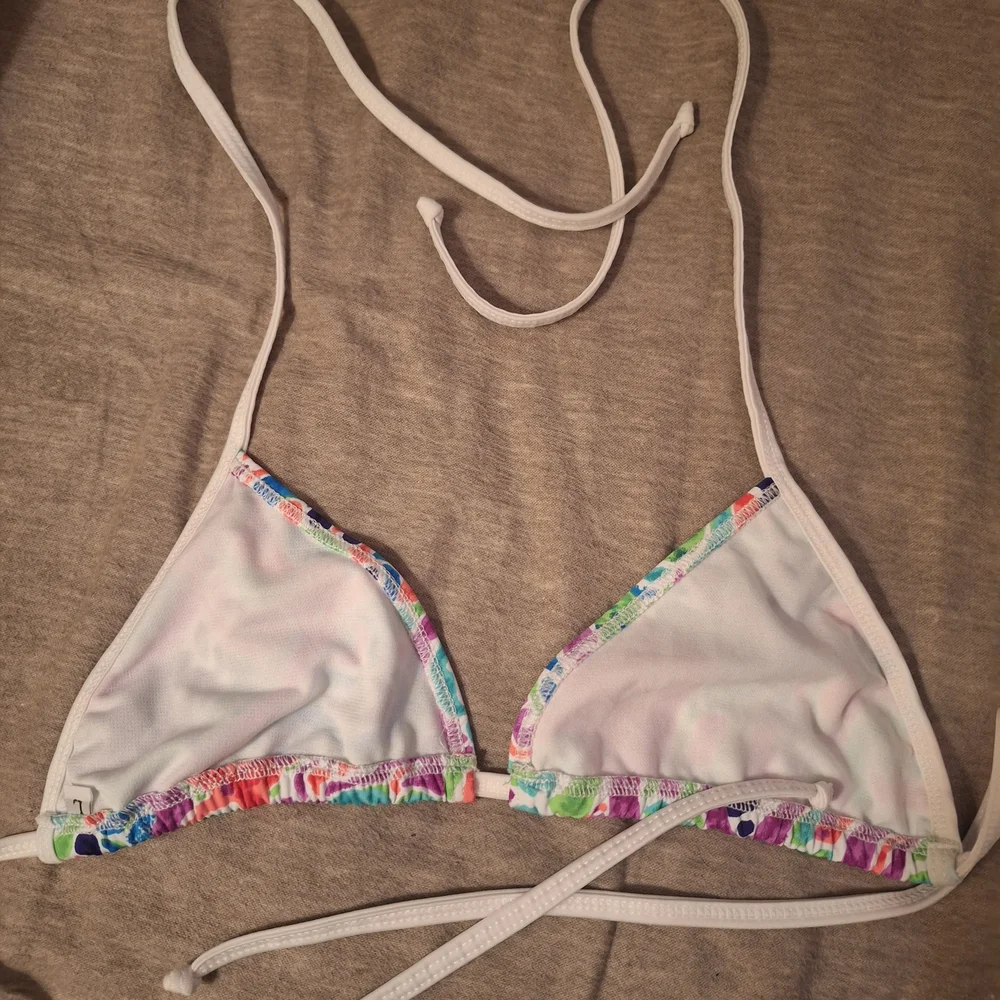 Colorful Patterned Bikini Top - Picture 2 of 2